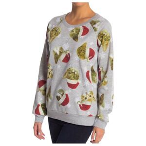 FREEZE Christmas Cats Sweatshirt Kittens Light-Up Top Womens Juniors Size Medium